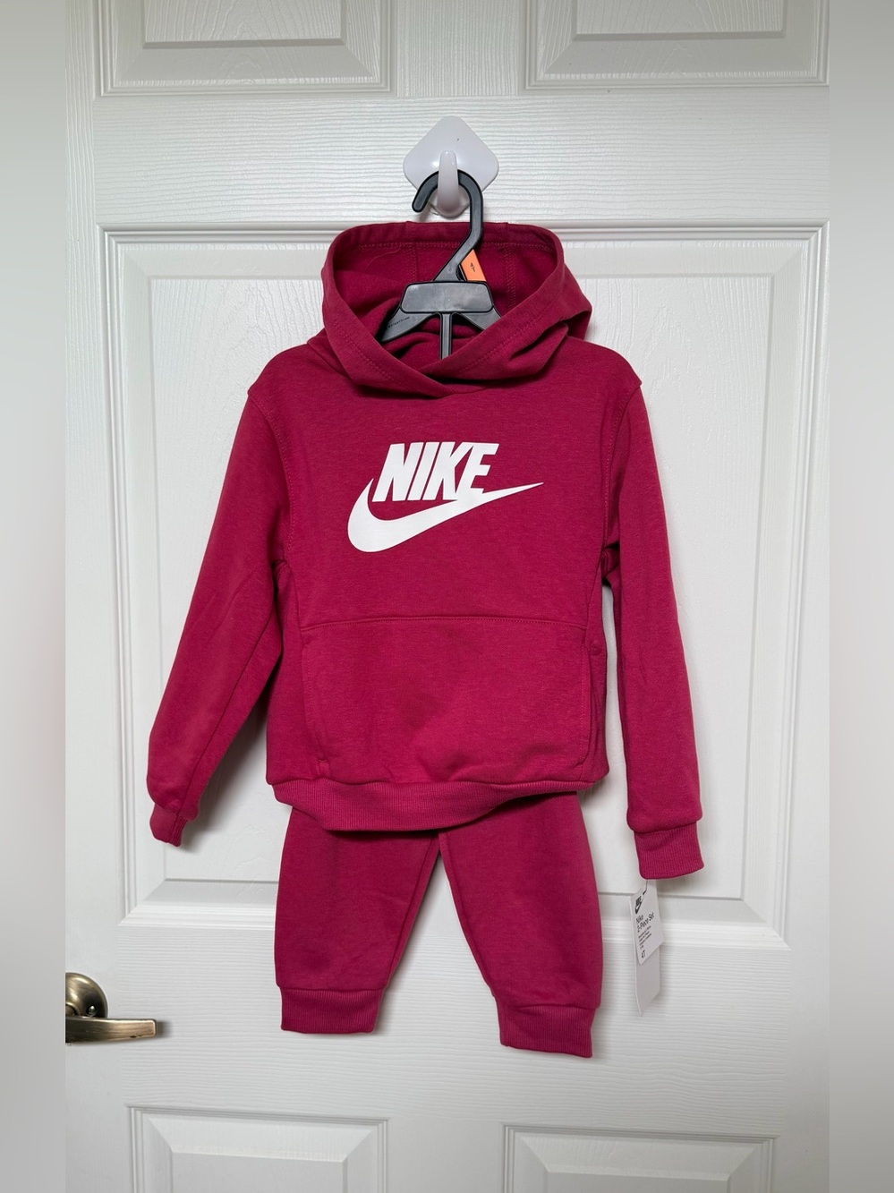 Nike Kids' Raspberry Pink Hoodie & Joggers Set Toddler 4T